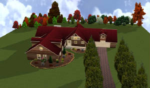 custom log home