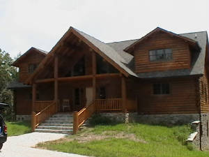 Real Log Home by Walnut Ridge Homes