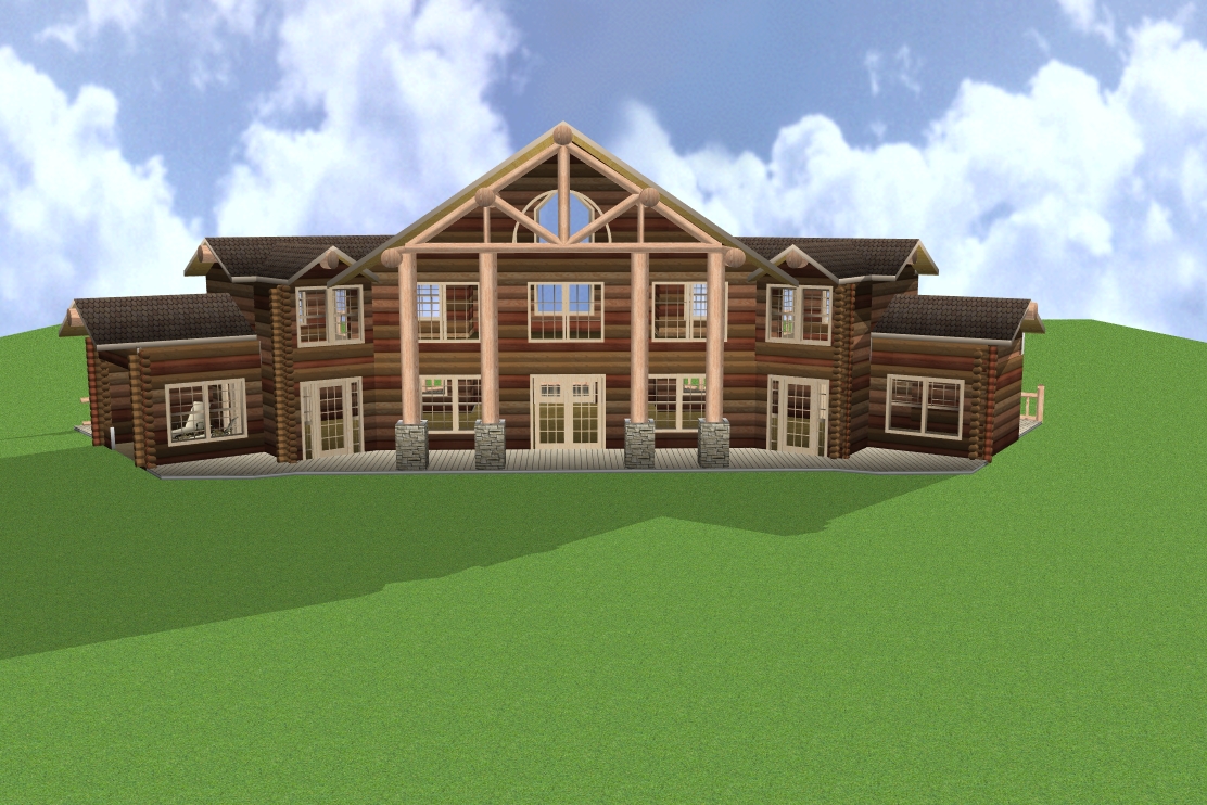 custom log home